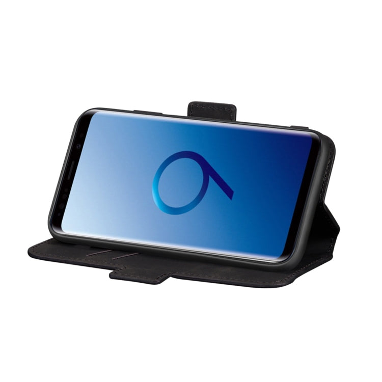 For Galaxy S9+ Retro Frosted Oil Side Horizontal Flip Case with Holder & Card Slots