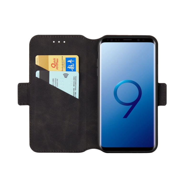 For Galaxy S9+ Retro Frosted Oil Side Horizontal Flip Case with Holder & Card Slots