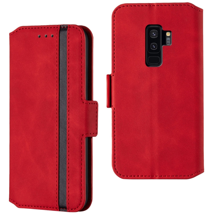 For Galaxy S9+ Retro Frosted Oil Side Horizontal Flip Case with Holder & Card Slots