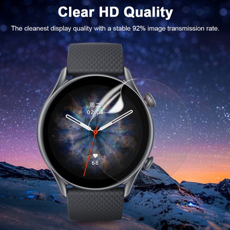 50 PCS Curved 3D Composite Material Soft Film Screen Protector For Amazfit GTR 3 Pro