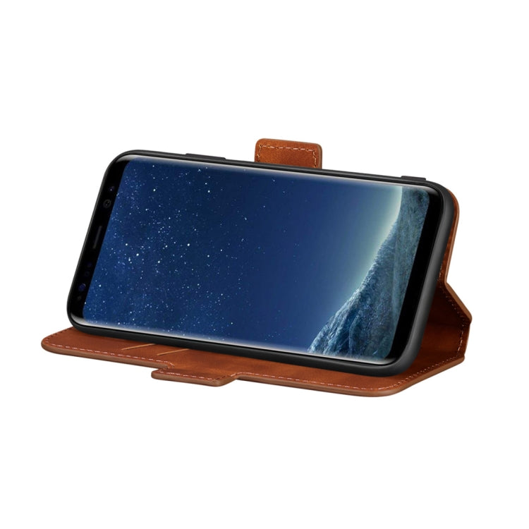 For Galaxy S8 Retro Frosted Oil Side Horizontal Flip Case with Holder & Card Slots