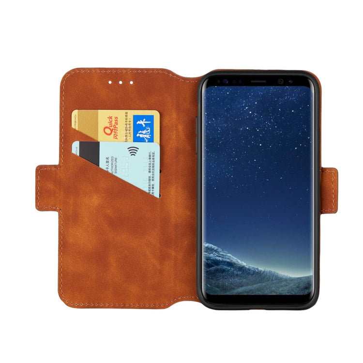 For Galaxy S8 Retro Frosted Oil Side Horizontal Flip Case with Holder & Card Slots