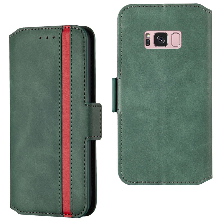 For Galaxy S8 Retro Frosted Oil Side Horizontal Flip Case with Holder & Card Slots