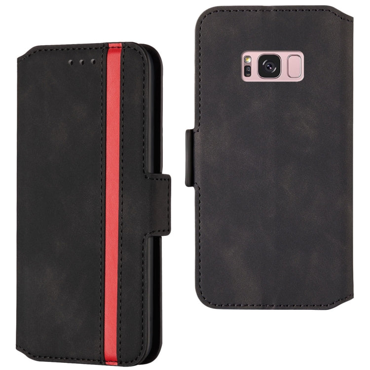 For Galaxy S8+ Retro Frosted Oil Side Horizontal Flip Case with Holder & Card Slots