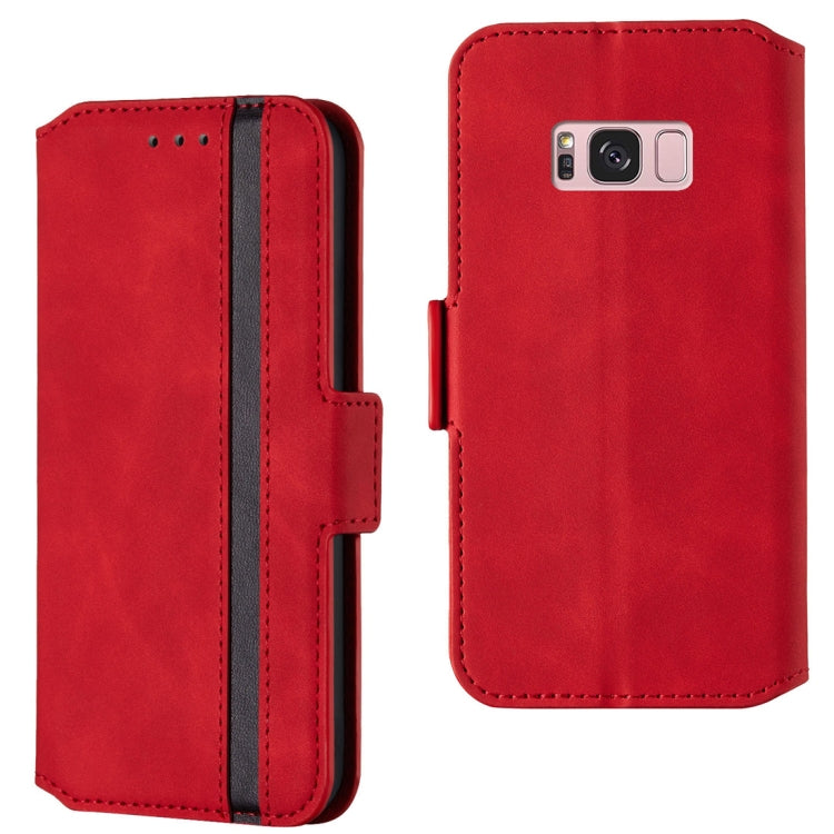 For Galaxy S8+ Retro Frosted Oil Side Horizontal Flip Case with Holder & Card Slots
