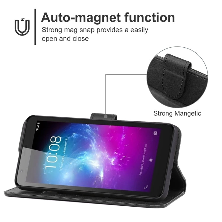 Leather Phone Case For ZTE Blade A3 (2019)