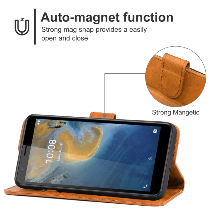 Leather Phone Case For ZTE Blade A31 Lite
