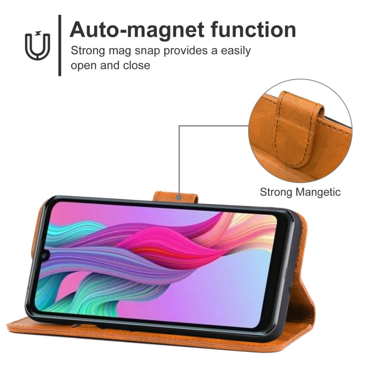 Leather Phone Case For ZTE Blade A5 (2020)