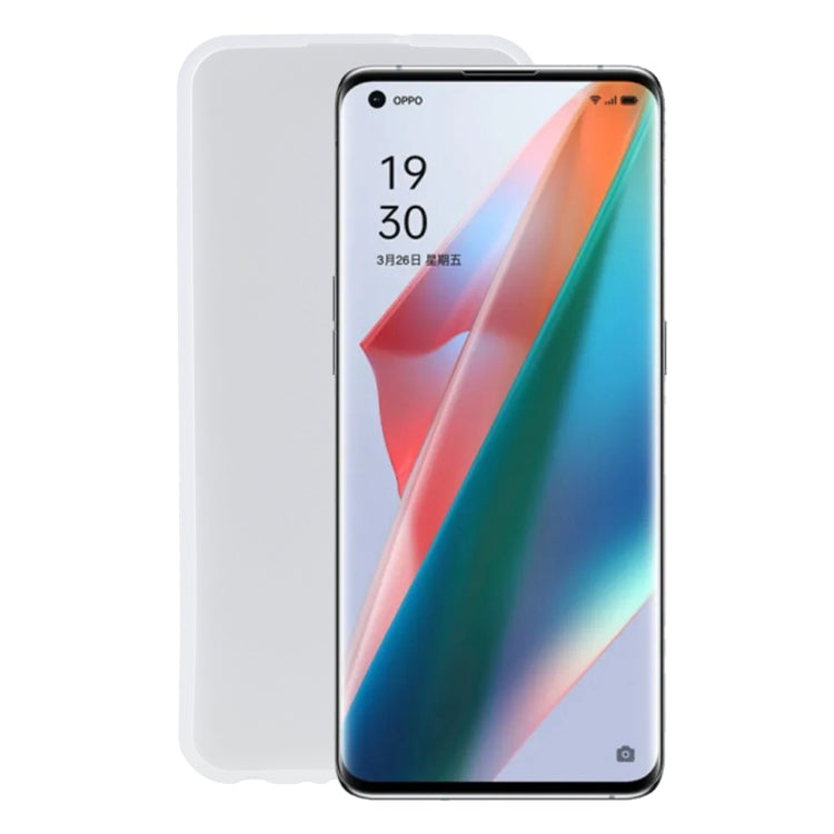 TPU Phone Case For OPPO Find X3(Frosted White)