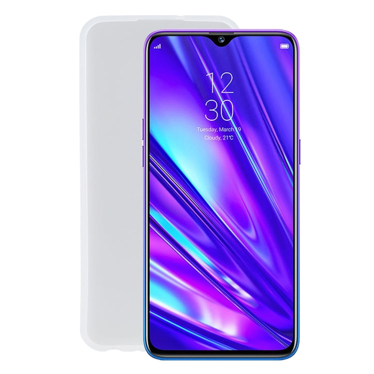 TPU Phone Case For OPPO Realme Q(Frosted White)