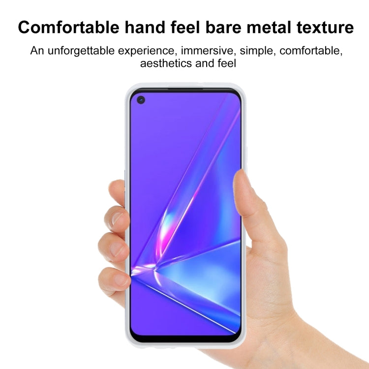 TPU Phone Case For OPPO A92(Transparent White)