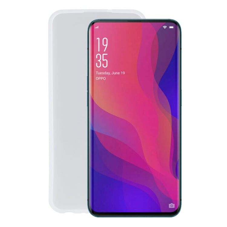 TPU Phone Case For OPPO Find X(Transparent White)