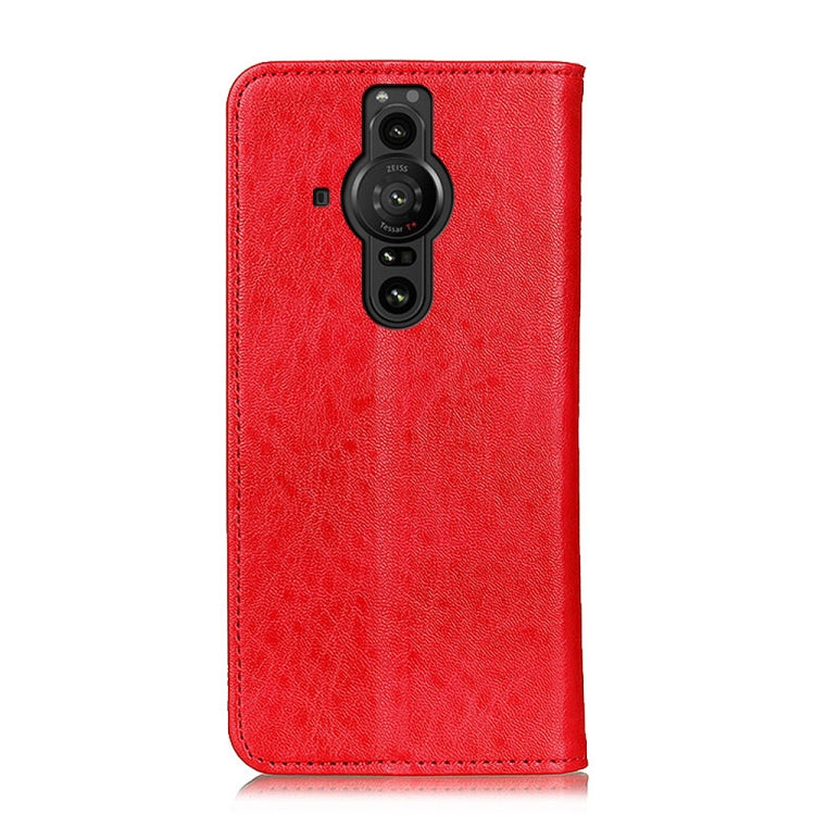 For Sony Xperia Pro-I Magnetic Crazy Horse Texture Horizontal Flip Leather Phone Case with Holder & Card Slots & Wallet
