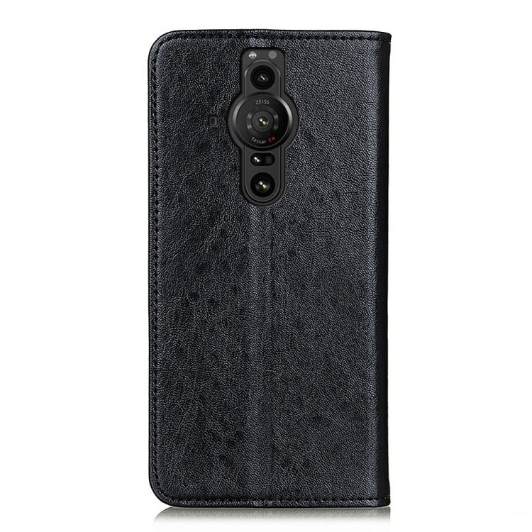 For Sony Xperia Pro-I Magnetic Crazy Horse Texture Horizontal Flip Leather Phone Case with Holder & Card Slots & Wallet