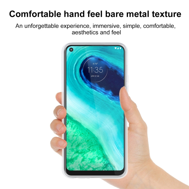 TPU Phone Case For Motorola Moto G Fast(Transparent White)