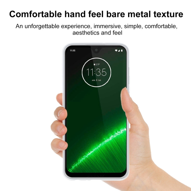 TPU Phone Case For Motorola Moto G7 Plus(Transparent White)