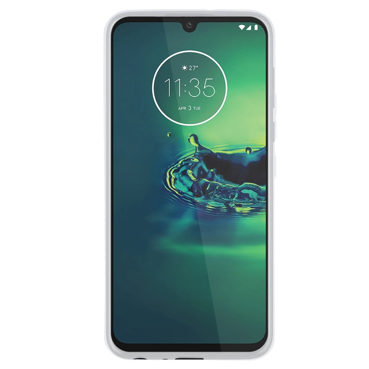 TPU Phone Case For Motorola Moto G8 Plus(Transparent White)