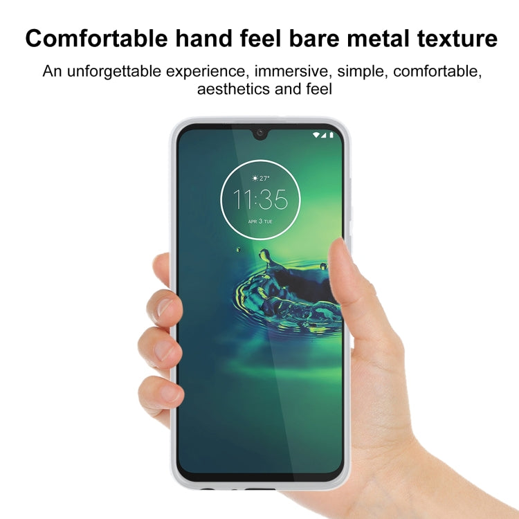 TPU Phone Case For Motorola Moto G8 Plus(Transparent White)