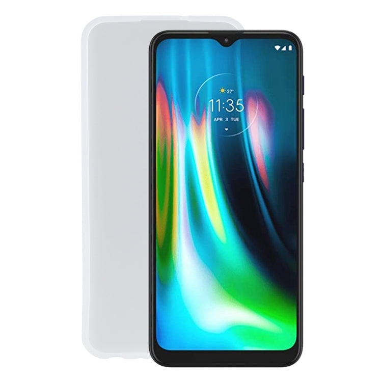 TPU Phone Case For Motorola Moto G9 (India)(Transparent White)
