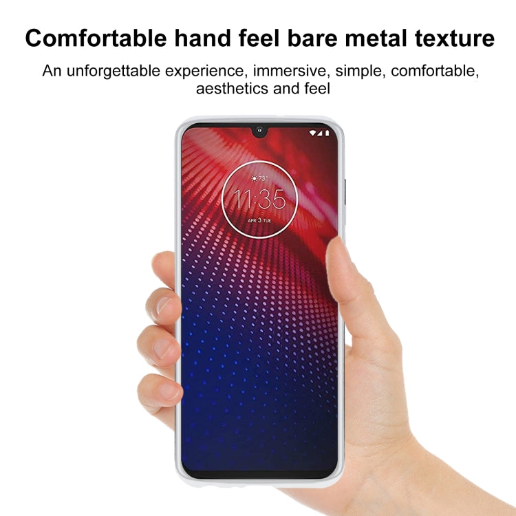 TPU Phone Case For Motorola Moto Z4(Transparent White)