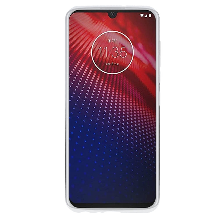 TPU Phone Case For Motorola Moto Z4 Play(Transparent White)