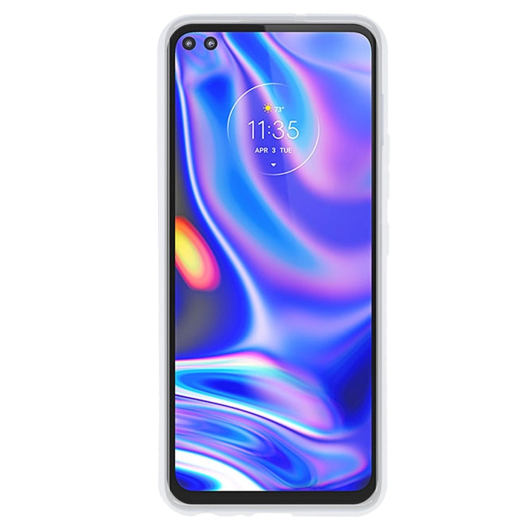 TPU Phone Case For Motorola One 5G(Transparent White)