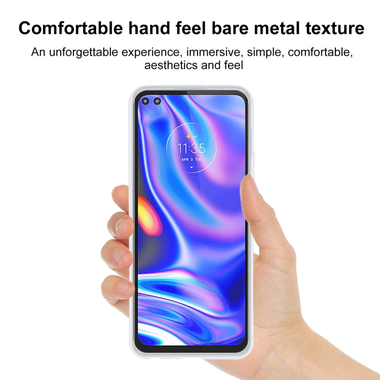 TPU Phone Case For Motorola One 5G(Transparent White)