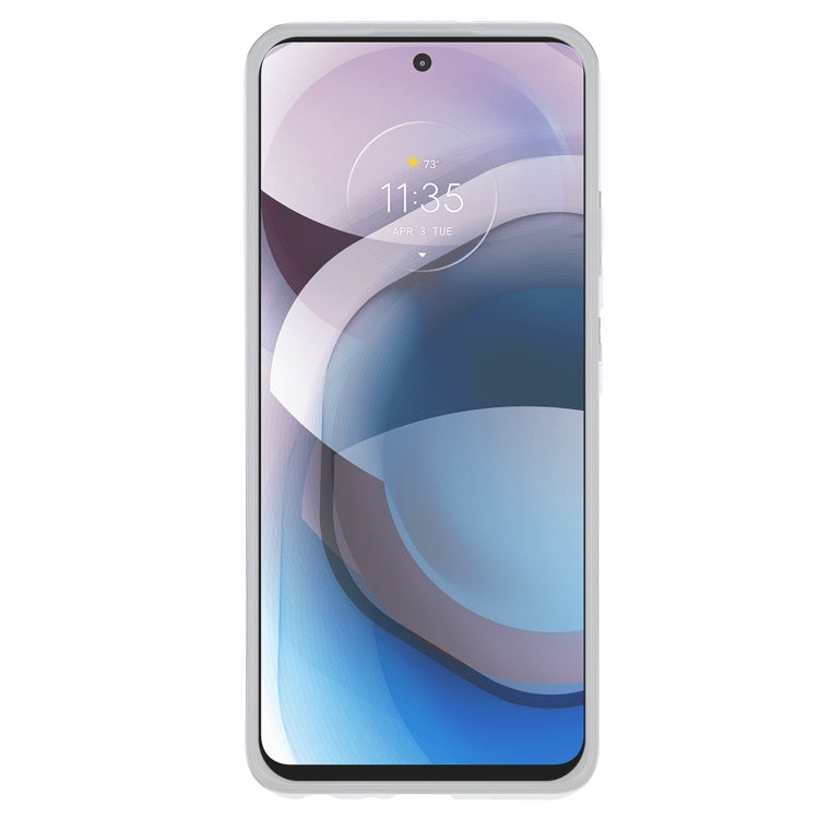 TPU Phone Case For Motorola One 5G Ace(Transparent White)