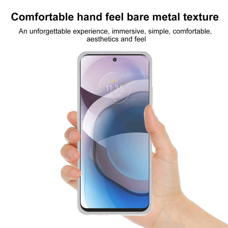 TPU Phone Case For Motorola One 5G Ace(Transparent White)