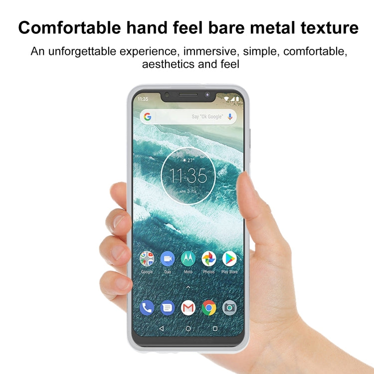 TPU Phone Case For Motorola One Power (P30 Note)(Transparent White)