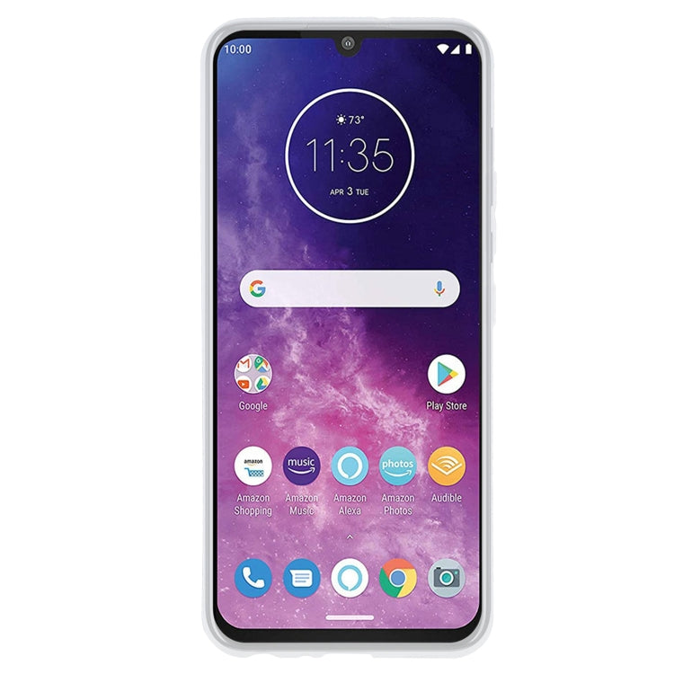 TPU Phone Case For Motorola One Zoom(Transparent White)