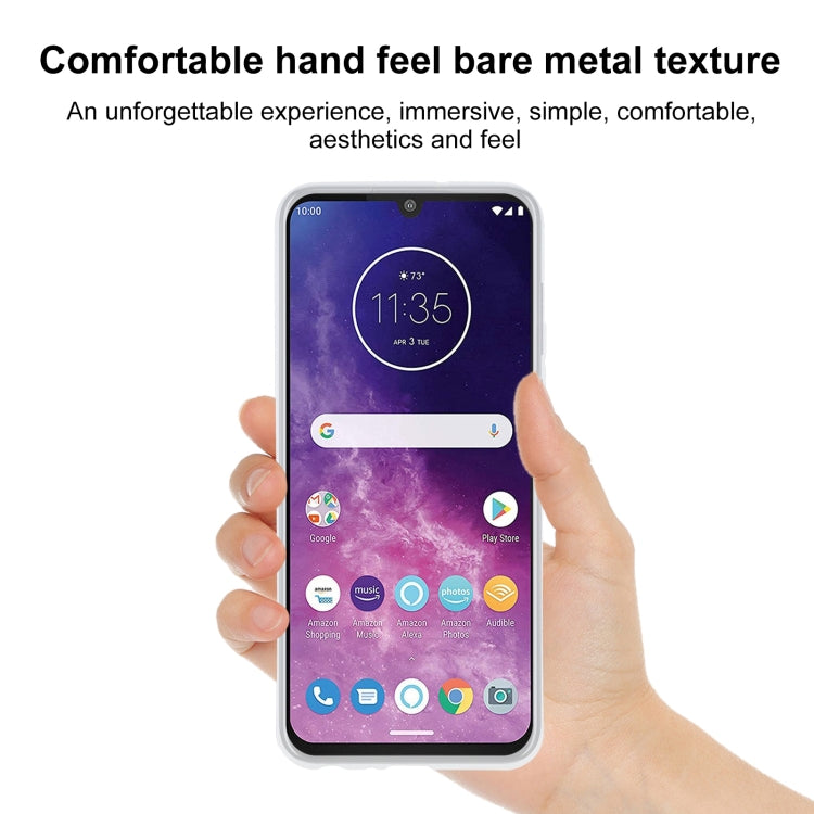 TPU Phone Case For Motorola One Zoom(Transparent White)