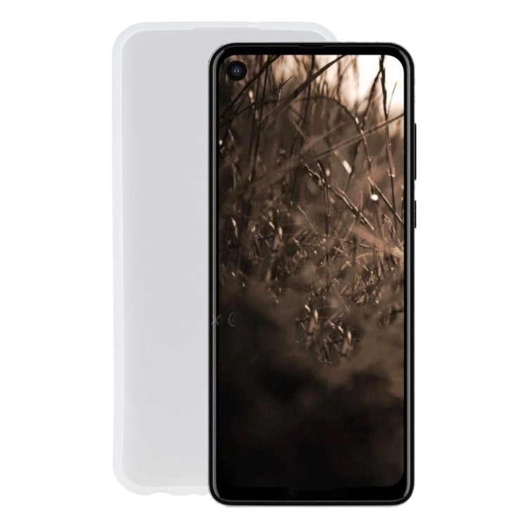 TPU Phone Case For Motorola P40(Transparent White)