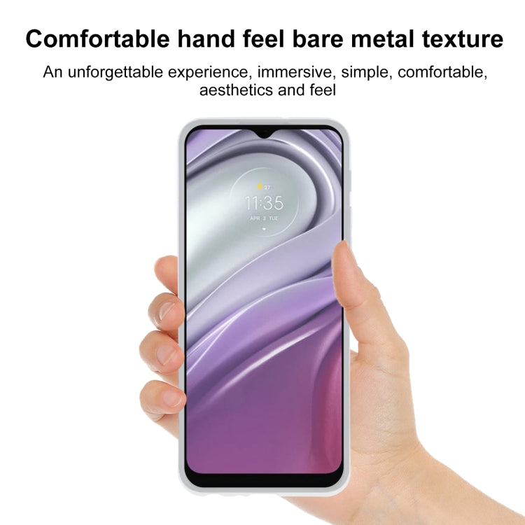 TPU Phone Case For Motorola Moto G20(Frosted White)