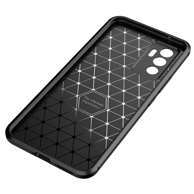 For vivo S10e Carbon Fiber Texture Shockproof TPU Phone Case
