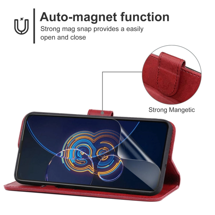 Leather Phone Case For Asus Zenfone 8 Flip