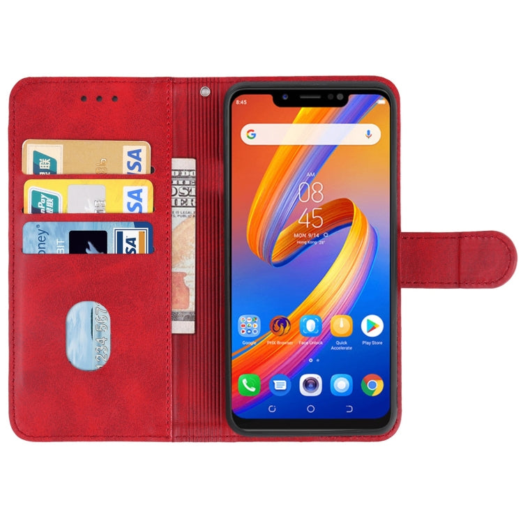 Leather Phone Case For Tecno Spark 4