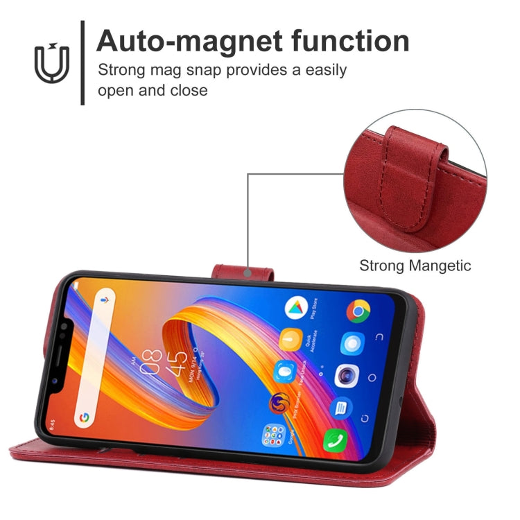 Leather Phone Case For Tecno Spark 4