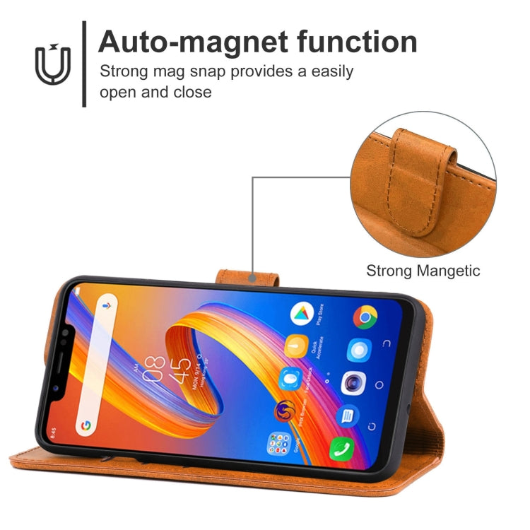 Leather Phone Case For Tecno Spark 4