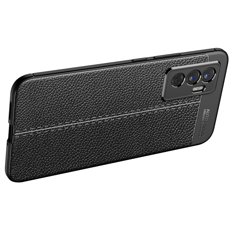 For vivo S10e Litchi Texture TPU Shockproof Phone Case