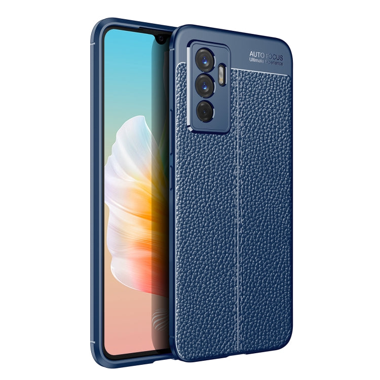 For vivo S10e Litchi Texture TPU Shockproof Phone Case