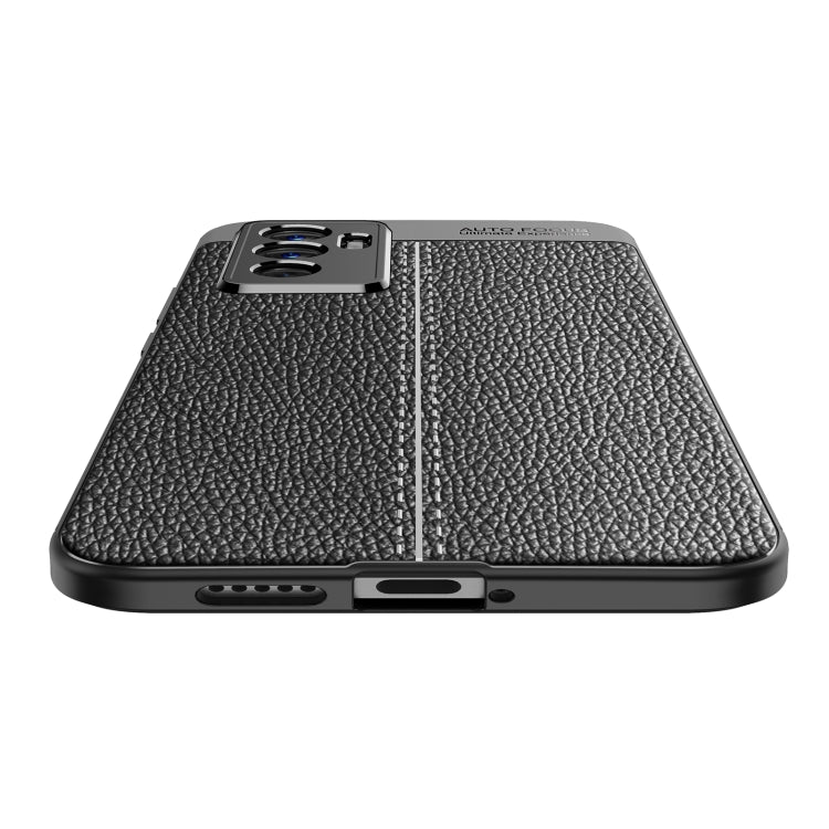 For vivo S10e Litchi Texture TPU Shockproof Phone Case