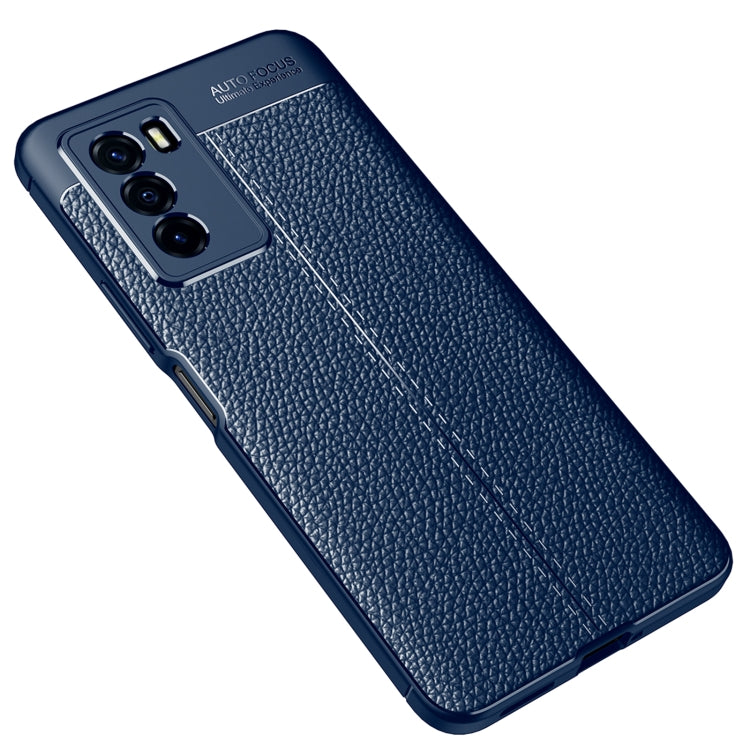 For vivo T1 Litchi Texture TPU Shockproof Phone Case