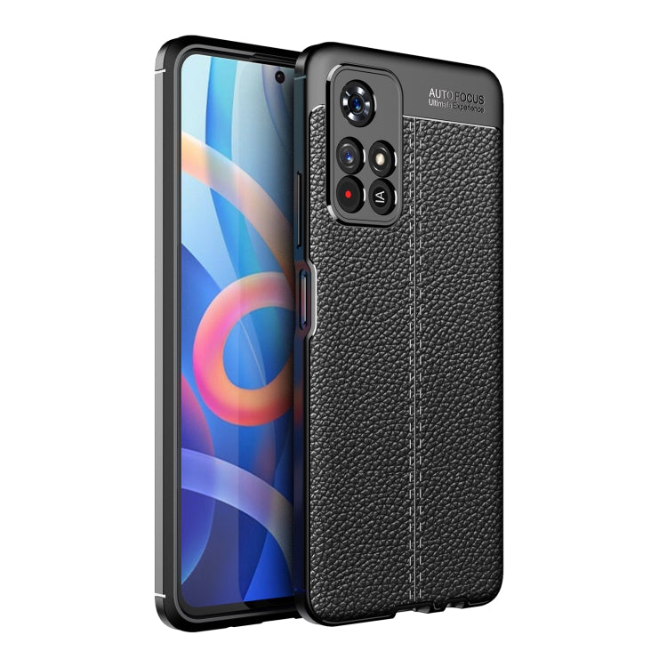 For Xiaomi Redmi Note 11 Litchi Texture TPU Shockproof Phone Case