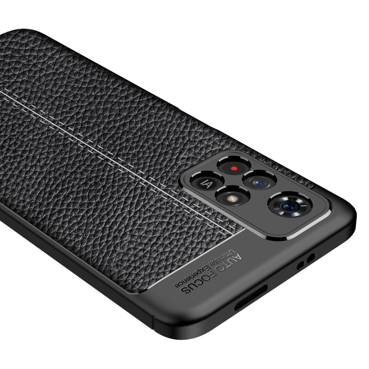 For Xiaomi Redmi Note 11 Litchi Texture TPU Shockproof Phone Case