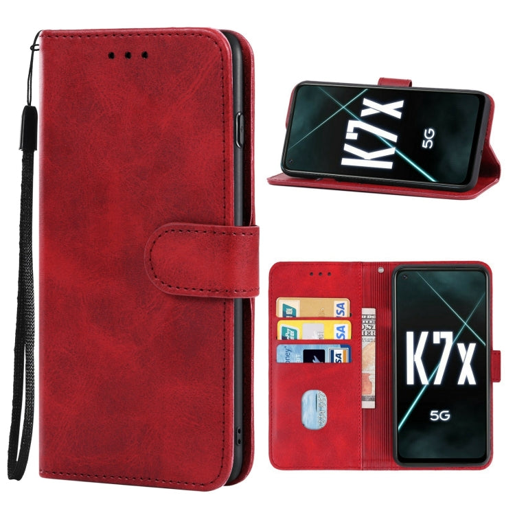 For OPPO K7x Leather Phone Case