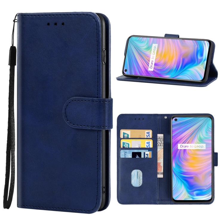 For OPPO Realme Q2 Leather Phone Case