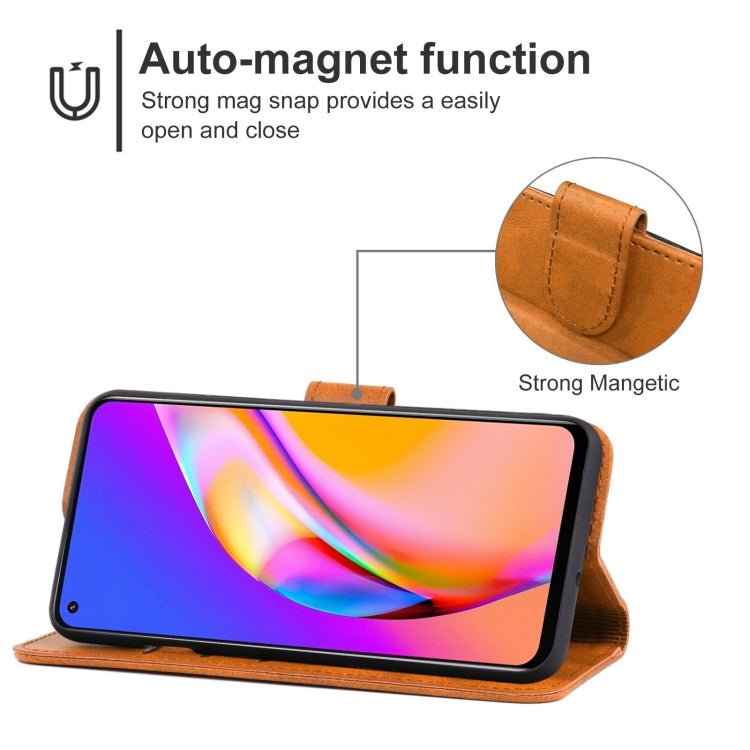 For OPPO Reno5 Lite Leather Phone Case