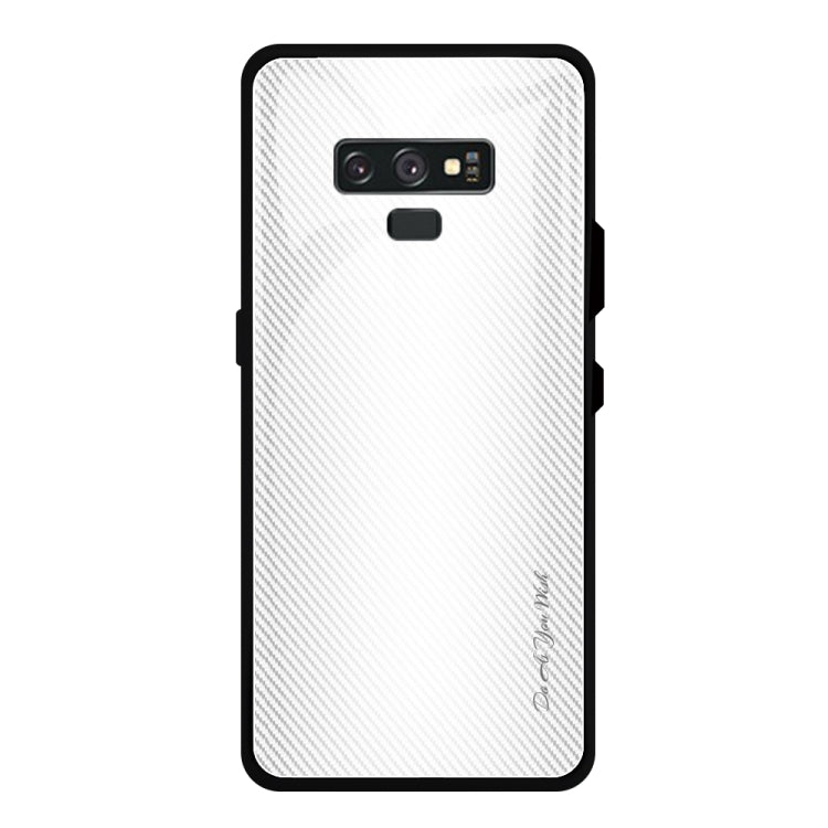 For Galaxy Note 9 Texture Gradient Glass Protective Case