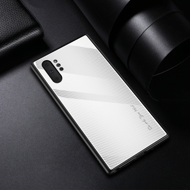 For Galaxy Note 10 Pro Texture Gradient Glass Protective Case